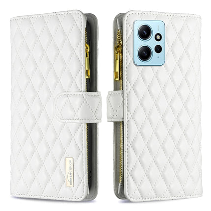 Diamond Lattice Zipper Wallet Leather Flip Phone Case