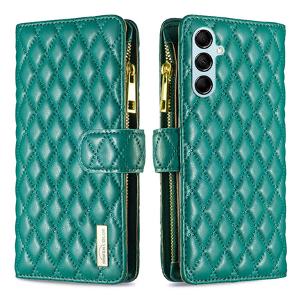 Diamond Lattice Zipper Wallet Leather Flip Phone Case