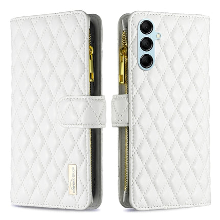 Diamond Lattice Zipper Wallet Leather Flip Phone Case