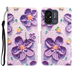 For Xiaomi Redmi 12C / Purple Flower