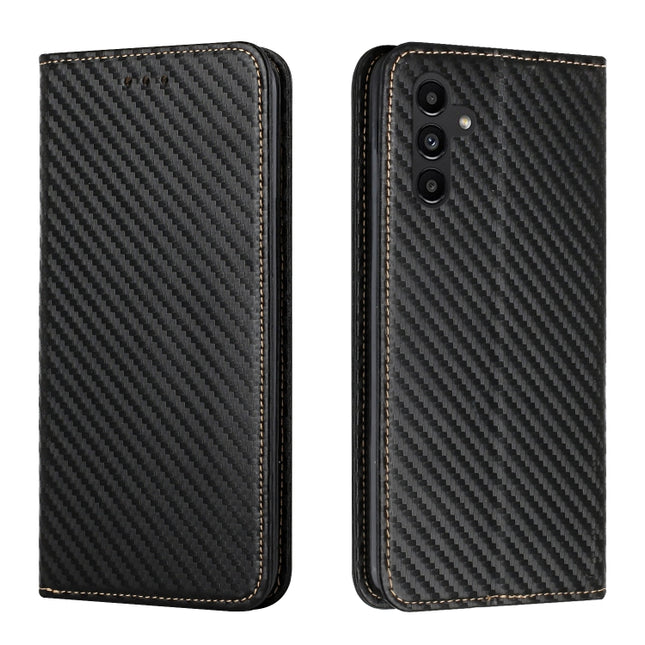 Carbon Fiber Texture Magnetic Flip Leather Phone Case, For Samsung Galaxy A24 4G, For Xiaomi Redmi 12C, For Xiaomi Redmi Note 12 4G Global, For Xiaomi Redmi Note 12 5G Global/Poco X5, For Xiaomi Redmi Note 12 Pro 5G/Poco X5 Pro