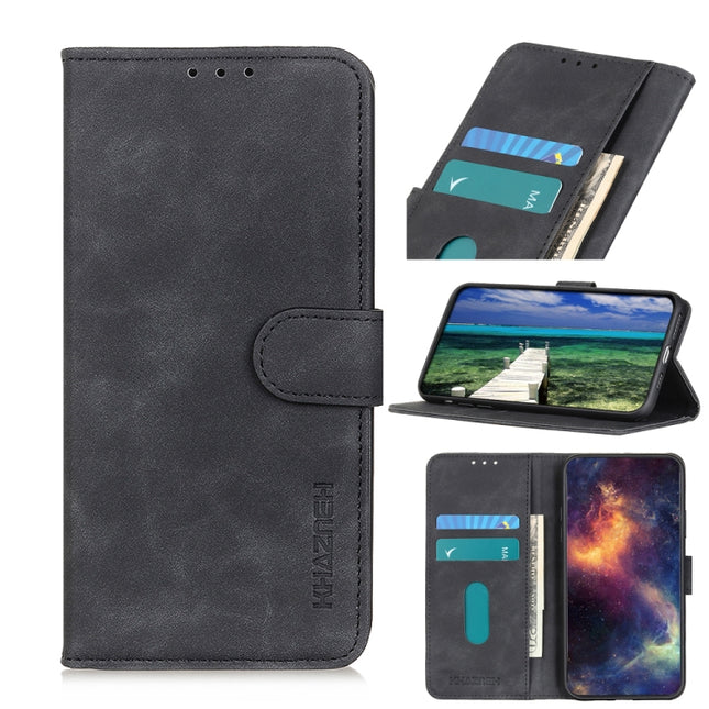 KHAZNEH Retro Texture Horizontal Flip Leather Phone Case, For Samsung Galaxy M14
