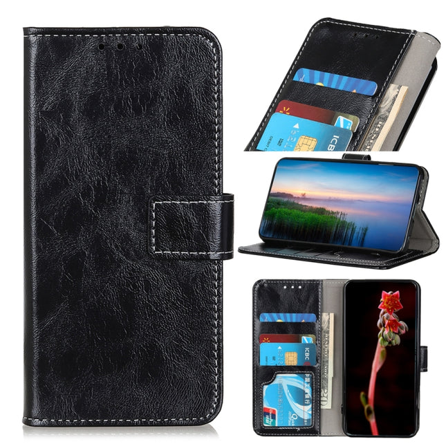 Retro Crazy Horse Texture Horizontal Flip Leather Phone Case, For Samsung Galaxy M14