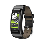 Black + Black Leather Belt