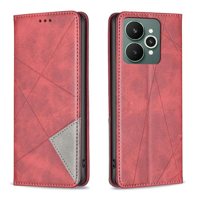 Rhombus Texture Leather Phone Case