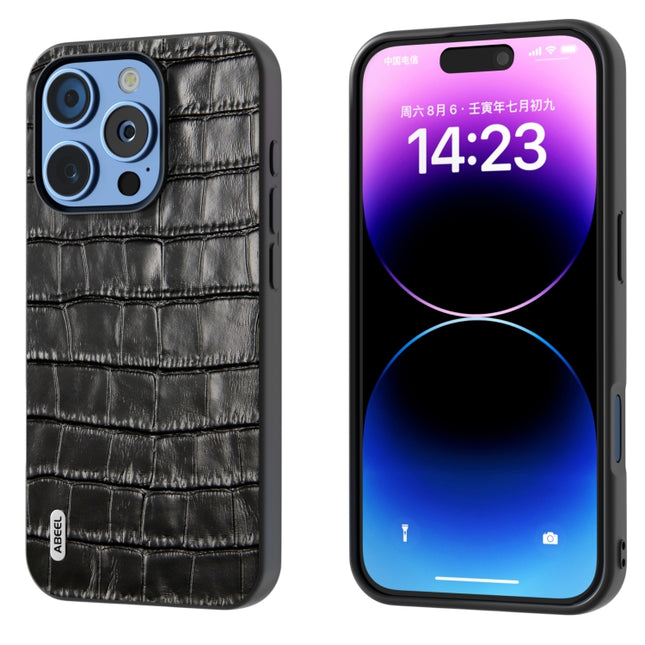 ABEEL Crocodile Texture Genuine Leather Phone Case