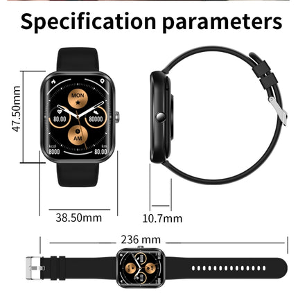 AK58 1.96 inch Screen Bluetooth Smart Watch, Support Health Monitoring & 100+ Sports Modes