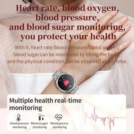 CF32 1.27 inch Screen Lady Smart Watch, Support Female Physiology Monitoring & 100+ Sports Modes