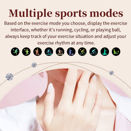 CF32 1.27 inch Screen Lady Smart Watch, Support Female Physiology Monitoring & 100+ Sports Modes