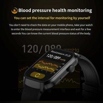 2.01 inch Leather Strap Bluetooth Call Smart Watch Support Heart Rate Monitoring / Non-invasive Blood Sugar