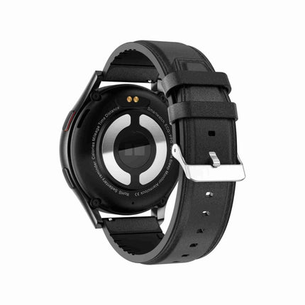 1.43 inch Leather Strap Bluetooth Call Smart Watch Support ECG / Non-invasive Blood Sugar