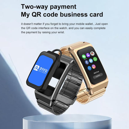 B7 Pro 1.5 inch 2 in 1 Bluetooth Earphone Silicone Strap Smart Watch, Support Heart Rate / Sleep Monitoring