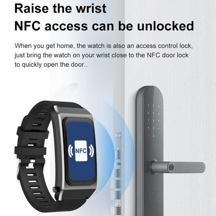 B7 Pro 1.5 inch 2 in 1 Bluetooth Earphone Silicone Strap Smart Watch, Support Heart Rate / Sleep Monitoring