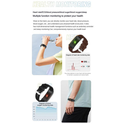 B7 Pro 1.5 inch 2 in 1 Bluetooth Earphone Silicone Strap Smart Watch, Support Heart Rate / Sleep Monitoring