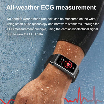 B7 Pro 1.5 inch 2 in 1 Bluetooth Earphone Silicone Strap Smart Watch, Support Heart Rate / Sleep Monitoring