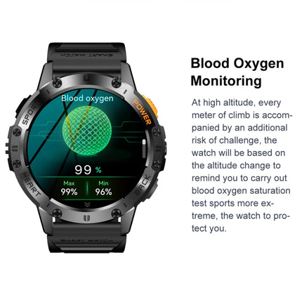 K65 1.43 inch Bluetooth Call Smart Watch, Support Heart Rate / Blood Oxygen