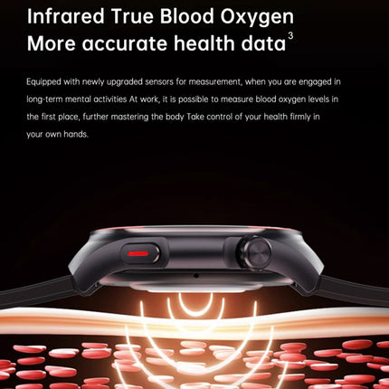 T82 1.43 inch Round Screen BT Call Smart Watch, Heart Rate / Blood Pressure / Blood Oxygen / Sleep / Blood Sugar / HRV / Metope / SOS