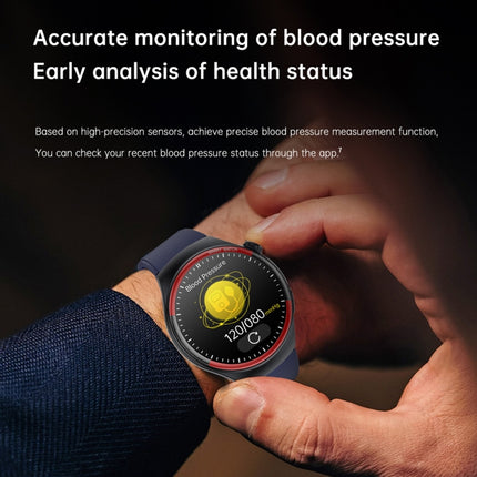 T82 1.43 inch Round Screen BT Call Smart Watch, Heart Rate / Blood Pressure / Blood Oxygen / Sleep / Blood Sugar / HRV / Metope / SOS