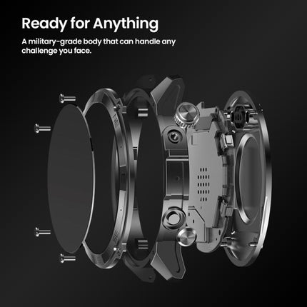 Zeblaze Stratos 2 Plus 1.43 inch Screen 3 ATM Health and Fitness GPS Smart Watch