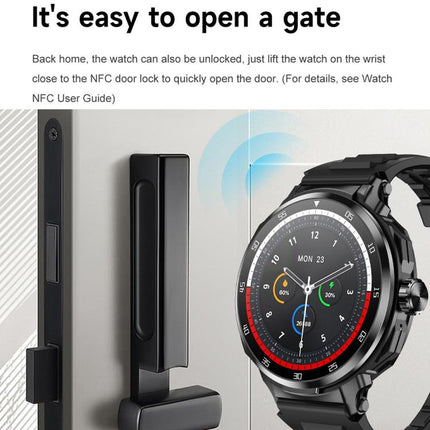 D11 1.46 inch 2 in 1 Bluetooth Earphone Smart Watch, Support Bluetooth Call / NFC / Heart Rate