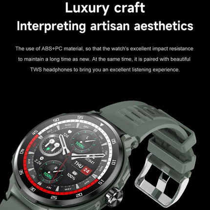 D11 1.46 inch 2 in 1 Bluetooth Earphone Smart Watch, Support Bluetooth Call / NFC / Heart Rate