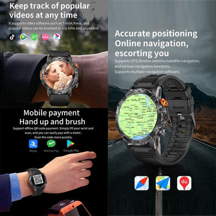 BH11 4G LTE Android 8.1 Smart Watch, 2GB+16GB, Unisoc 8541 Quad Core, Support Heart Rate / Blood Oxygen