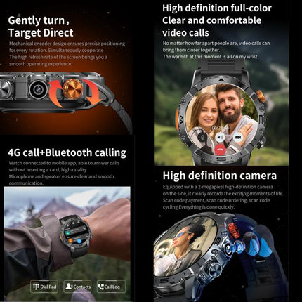 BH11 4G LTE Android 8.1 Smart Watch, 2GB+16GB, Unisoc 8541 Quad Core, Support Heart Rate / Blood Oxygen