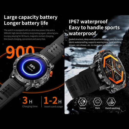 BH11 4G LTE Android 8.1 Smart Watch, 2GB+16GB, Unisoc 8541 Quad Core, Support Heart Rate / Blood Oxygen