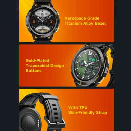 UNIWA DM300 4G Android Watch Phone, 1.43 inc Unisoc SL8541E Quad Core, Support Heart Rate / Blood Oxygen