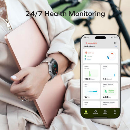 MOMAX SW2S 1.38 inch Screen IP68 Waterproof Smart Sports Watch