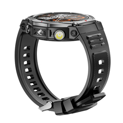 KT85 1.43 inch Screen 5ATM Outdoor Sports Smart Watch with Strong Flashlight