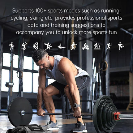 KT85 1.43 inch Screen 5ATM Outdoor Sports Smart Watch with Strong Flashlight