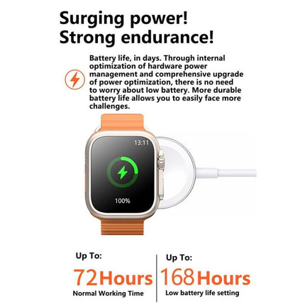 C69 Ultra 7 in 1 Set 2.09 inch TFT Screen BT Outdoor Sports Smart Watch