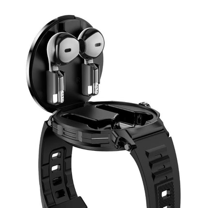 D13 2 in 1 Bluetooth Earphone Smart Call Watch, Support Bluetooth Call / NFC / Health Monitoring