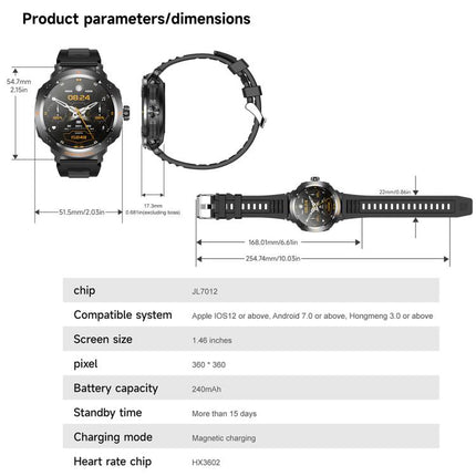 D13 2 in 1 Bluetooth Earphone Smart Call Watch, Support Bluetooth Call / NFC / Health Monitoring