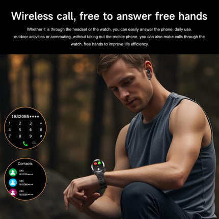D13 2 in 1 Bluetooth Earphone Smart Call Watch, Support Bluetooth Call / NFC / Health Monitoring