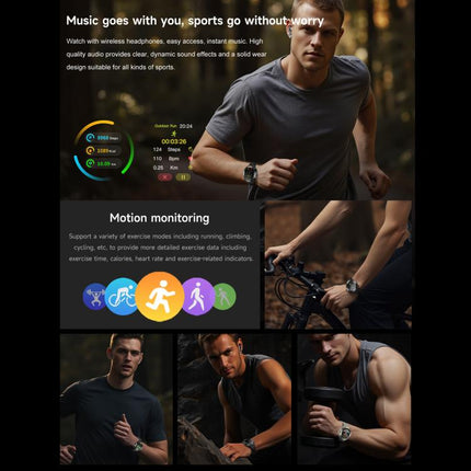 D13 2 in 1 Bluetooth Earphone Smart Call Watch, Support Bluetooth Call / NFC / Health Monitoring