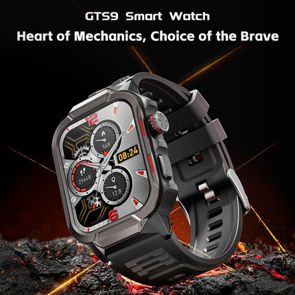 GTS9 1.96 inch TFT Screen Outdoor Rugged Smart Watch 3ATM Waterproof