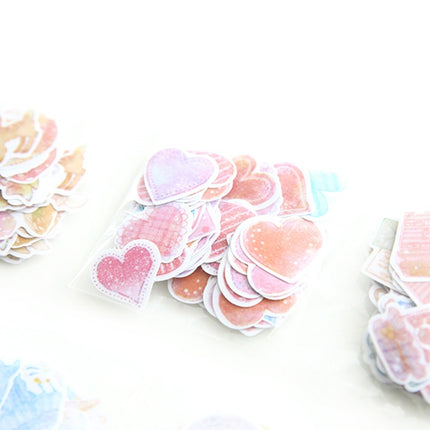 10 Packs Creative Waterproof PVC Sticker DIY Album Diary Watercolor Decorative Sticker, Random Delivery, PVC Sticker