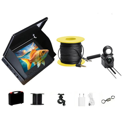 Underwater Fishing Camera 4.3 Inch IPS Monitor Ice Fishing Camera Waterproof Video Fish Cam 15/20/30m Cable for Ice Lake Fishing