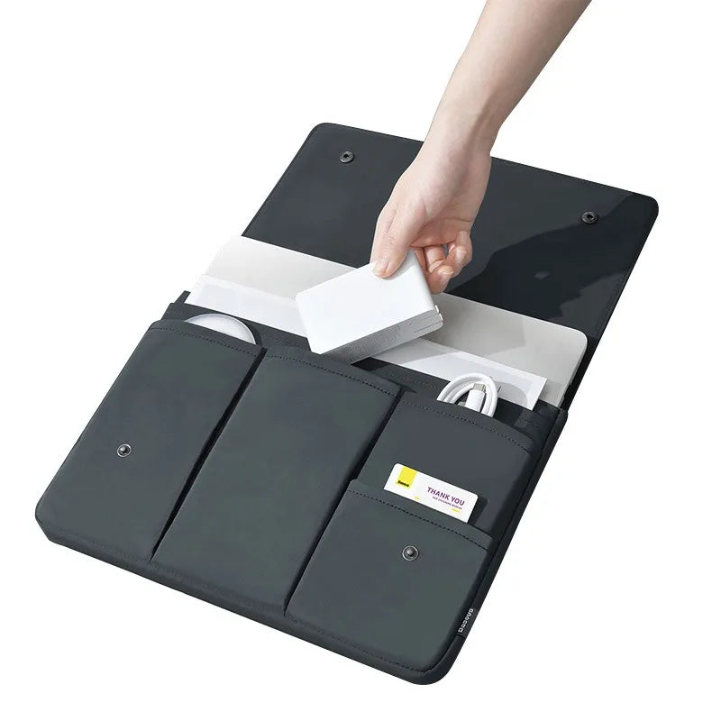 13.3/14/15.6/16 inch waterproof laptop bag front pocket can accommodate power supply, multifunctional laptop handbag briefcase