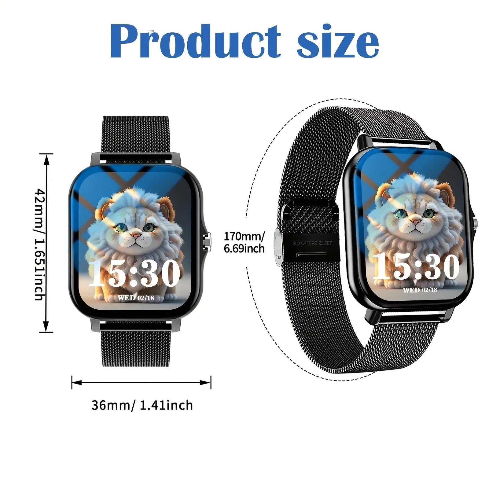 New Smart Watch - Stylish Wireless Calling Simple Design for Men