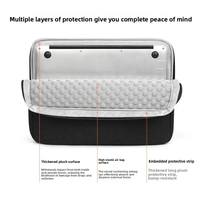 Laptop bag inner bag thickened airbag waterproof laptop briefcase wear-resistant 13/13.3/13.6/14.1/15.4/15.6/16 inch handbag