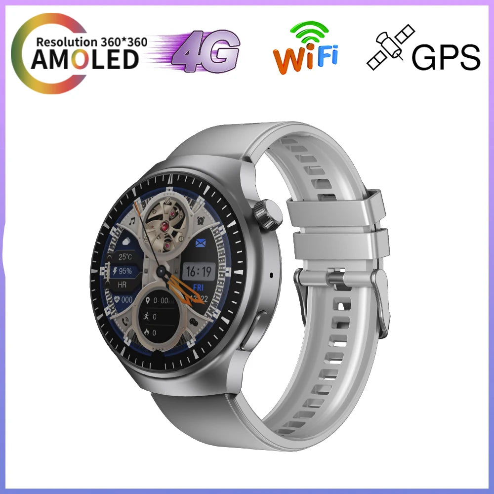 SERVO KOM11 4G LTE Smartwatch Phone One SIM Card Android System Front Camera Face Unlcok WiFi Waterproof Touch Screen Smartphone
