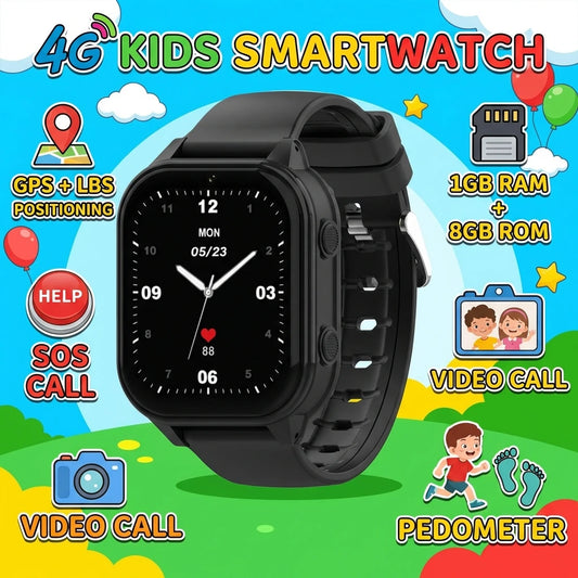 Kids 4GSmart Watch GPS WIFI 8GB Video Call SOS Waterproof Child Phone Call Smartwatch Camera Monitor Tracker Location Boys Girls