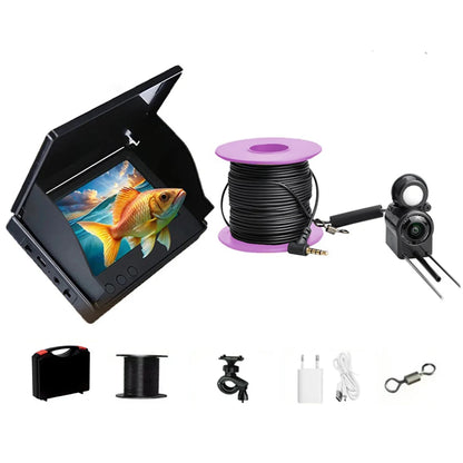 Underwater Fishing Camera 4.3 Inch IPS Monitor Ice Fishing Camera Waterproof Video Fish Cam 15/20/30m Cable for Ice Lake Fishing