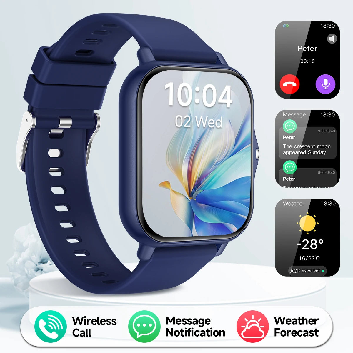 New Smartwatch 1.83-inch Touch Screen Voice Assistant Camera Control Bluetooth Call for Android/IOS Sports Watch Men Women 2026