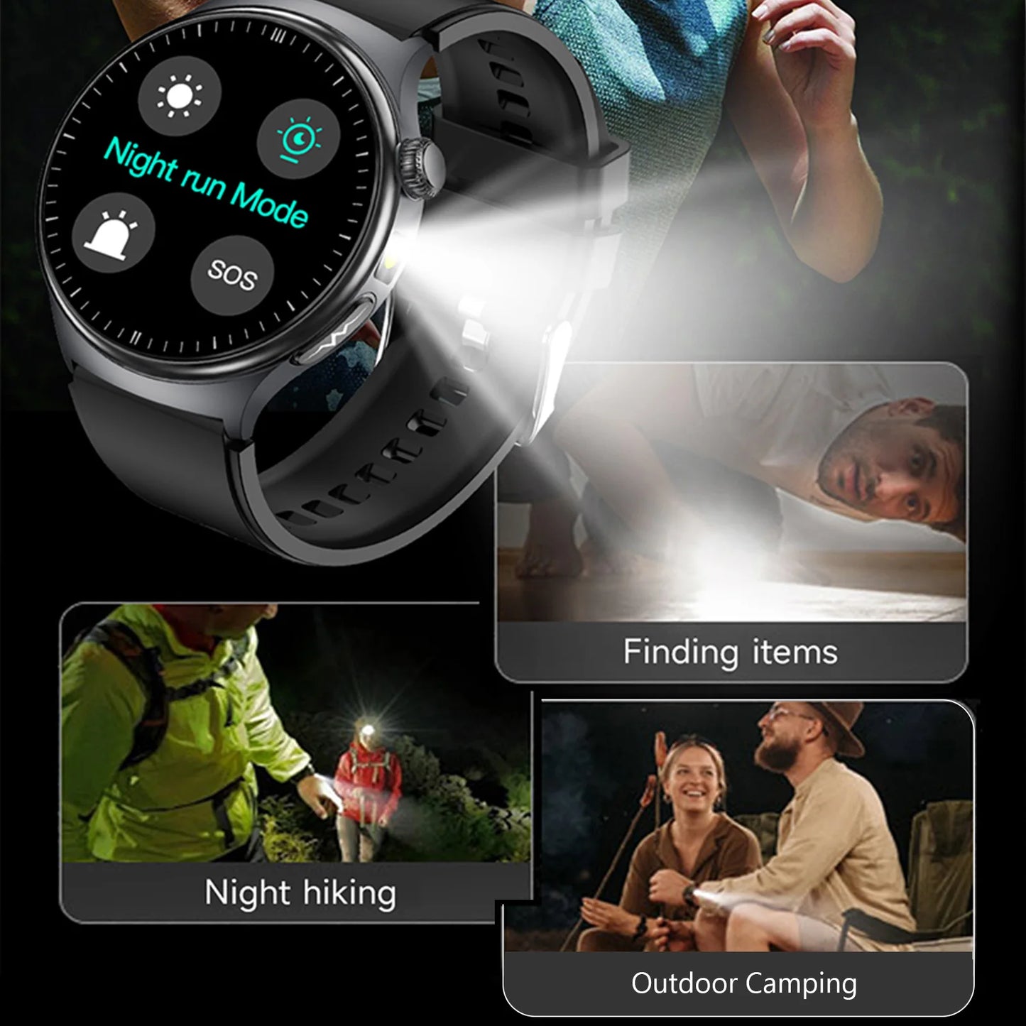 Touchscreen Smartwatch Smart Health Watch with 1.43-Inch Touchscreen BT Calling Activity Tracker Multiple Sports Modes