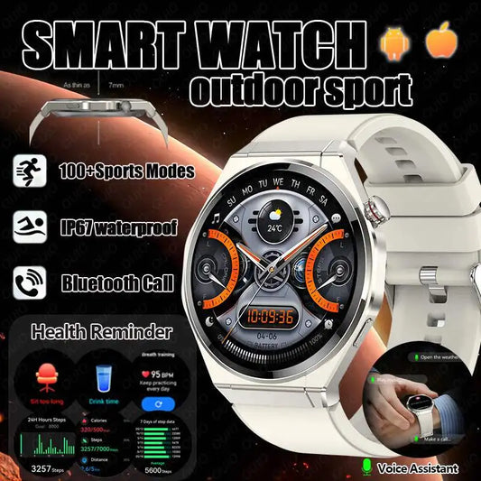 2026 New Smart Sports Watch Bluetooth Call 100+ Sports Mode IP67 Waterproof Health Reminder Sedentary Reminder Sleep Smart Watch