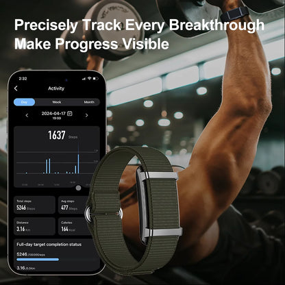 2025 New No Screen Smart Watch Men Women Sports Outdoors Fitness Heart Rate Monitor 1ATM Waterproof Smartwatch For Android IOS